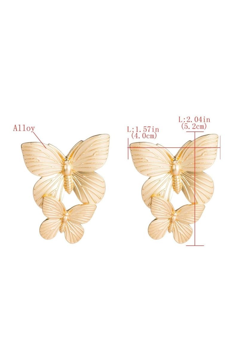 metal-butterfly-drop-earrings-sa00603212507-gold-sunfere-939832 Metal Butterfly Drop Earrings - Image 4