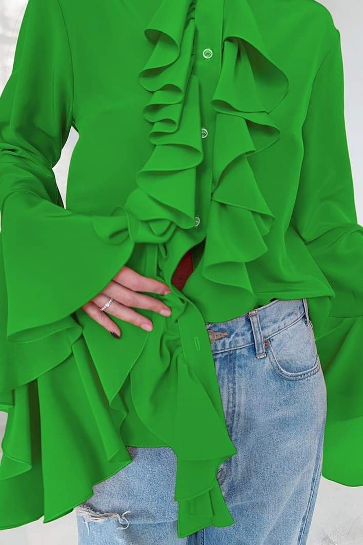 michelle-semi-sheer-ruffle-blouse-st00603292577-green-s-sunfere-757605 Michelle Semi-sheer Ruffle Blouse - Image 10