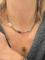 Moira Colliding Color Stone Necklace - Image 2