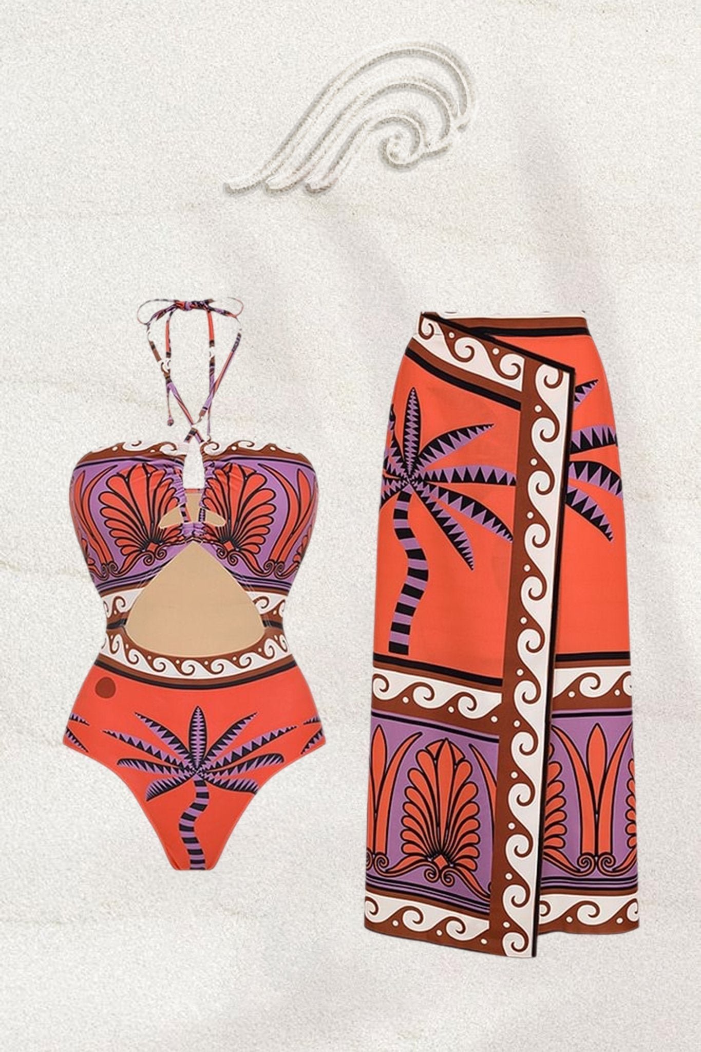 molly-halterneck-cut-out-two-pieces-swim-set-sw00601172147-red-s-sunfere-388929 Molly Halterneck Cut-out Two-pieces Swim Set - Image 1