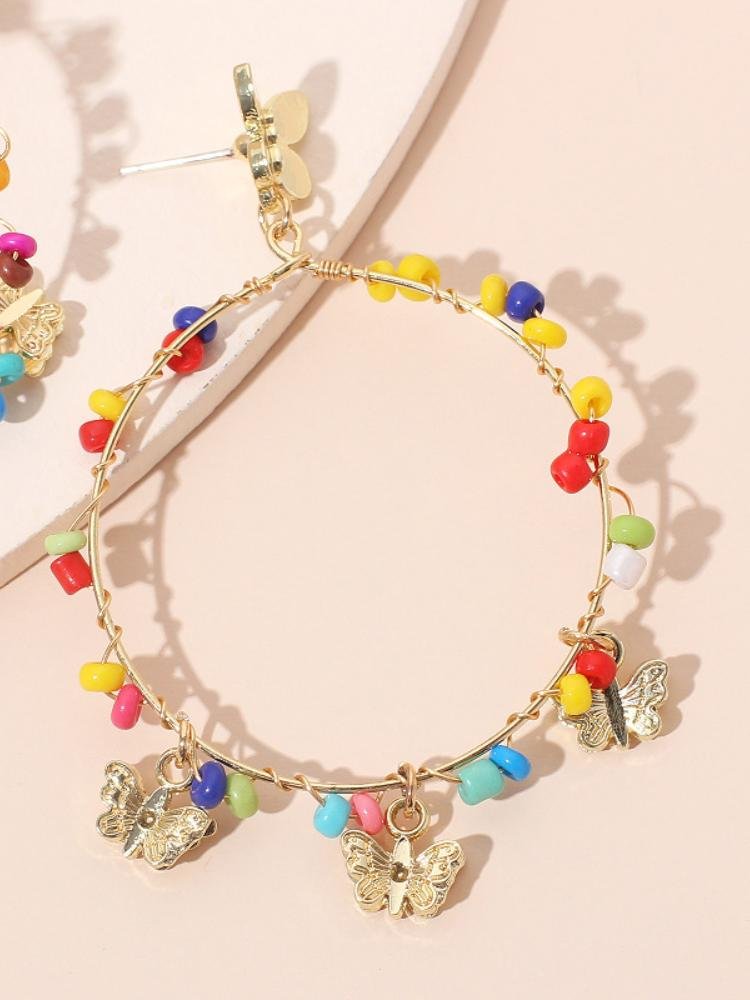 myra-rainbow-beaded-butterfly-hoop-earrings-sa0020516131-multi-sunfere-165243 Myra Rainbow Beaded Butterfly Hoop Earrings - Image 4