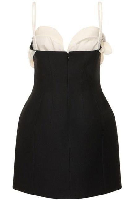 myrna-flower-crepe-mini-dress-sd00603182465-black-s-sunfere-365845 Myrna Flower Crepe Mini Dress - Image 8
