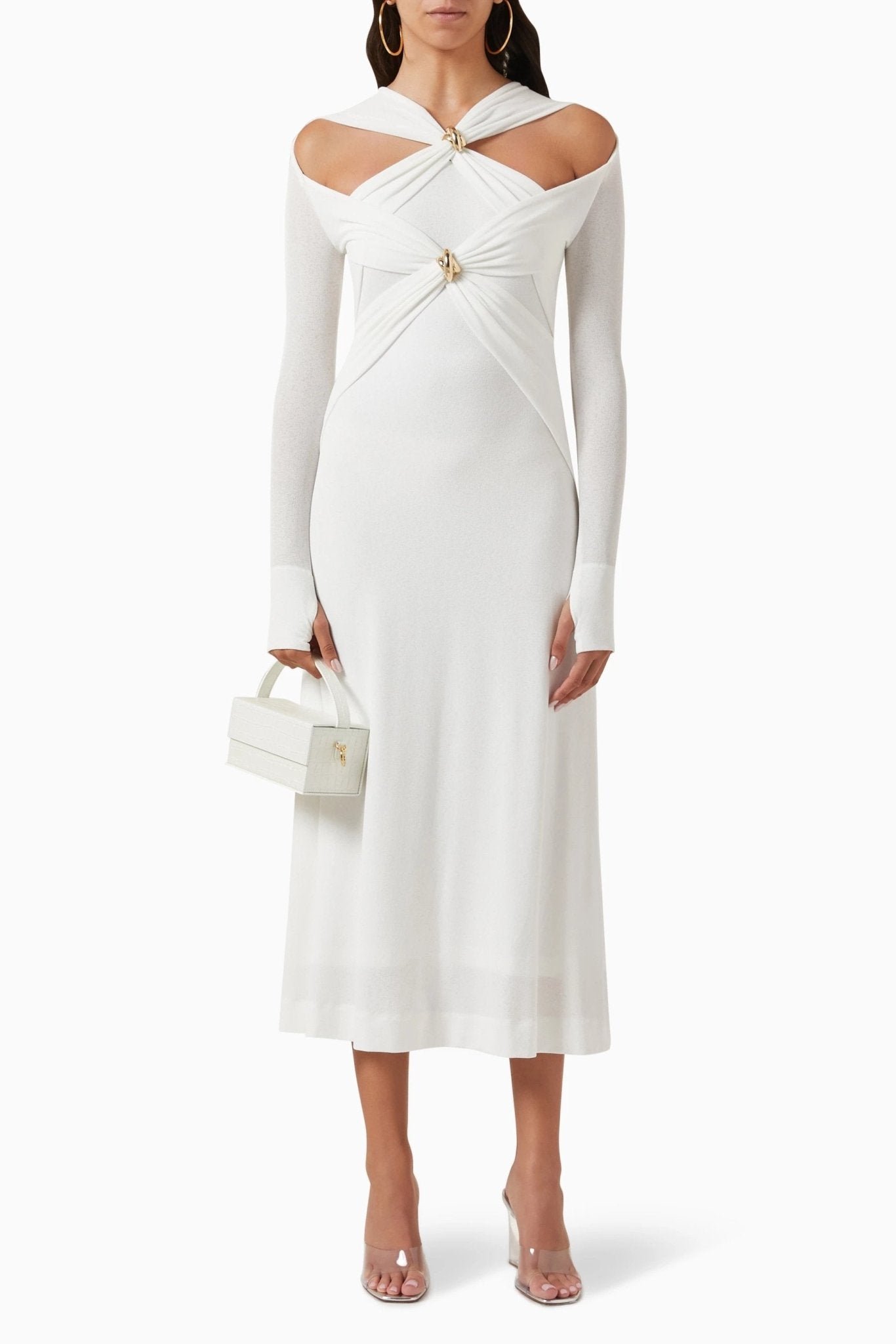 nita-cut-out-cross-bodice-midi-knit-dress-sd00209151506-white-s-sunfere-200881 Nita Cut-out Cross Bodice Midi Knit Dress - Image 6