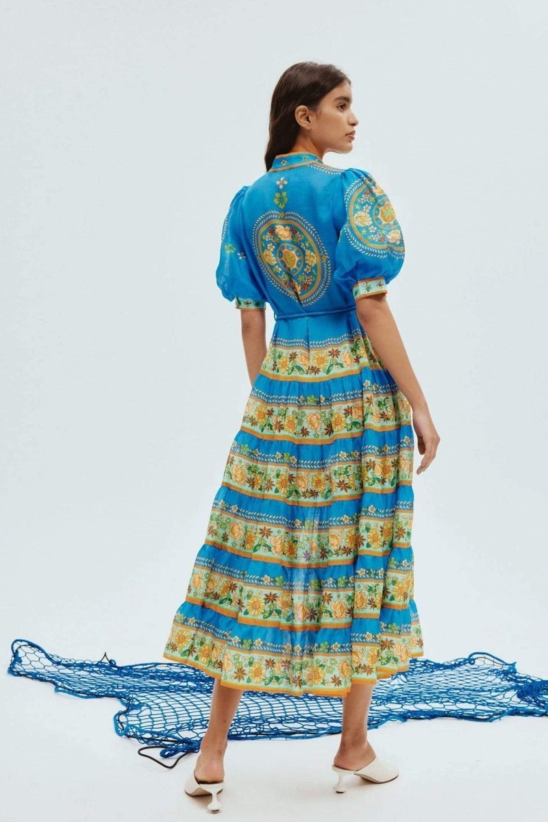 nydia-floral-puff-sleeve-maxi-dress-sd00603212502-blue-s-sunfere-198240 Nydia Floral Puff Sleeve Maxi Dress - Image 4