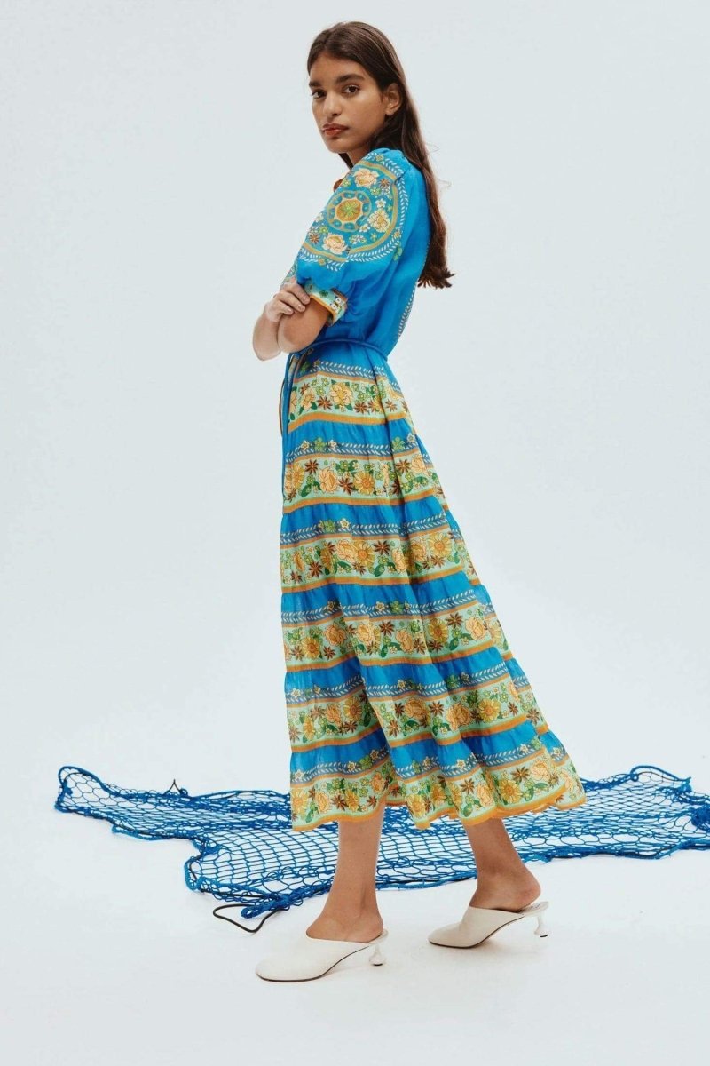 nydia-floral-puff-sleeve-maxi-dress-sd00603212502-blue-s-sunfere-363933 Nydia Floral Puff Sleeve Maxi Dress - Image 3