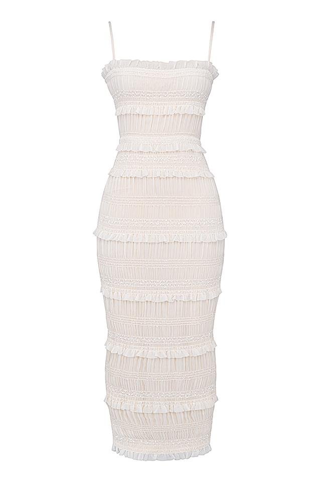 orchid-plisse-trimed-slip-maxi-dress-sd0020609435-white-s-sunfere-350495 Orchid Plisse Trimed Slip Maxi Dress - Image 5