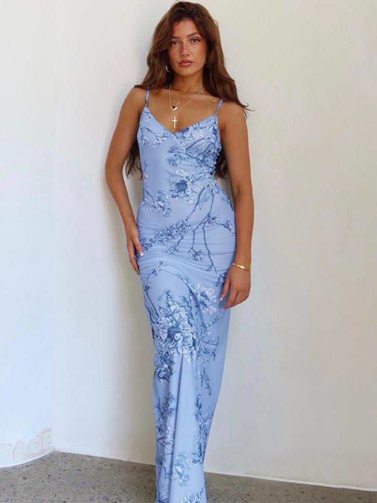 orchid-printed-maxi-slip-dress-sd0020516061-blue-s-sunfere-653386 Orchid Printed Maxi Slip Dress - Image 1
