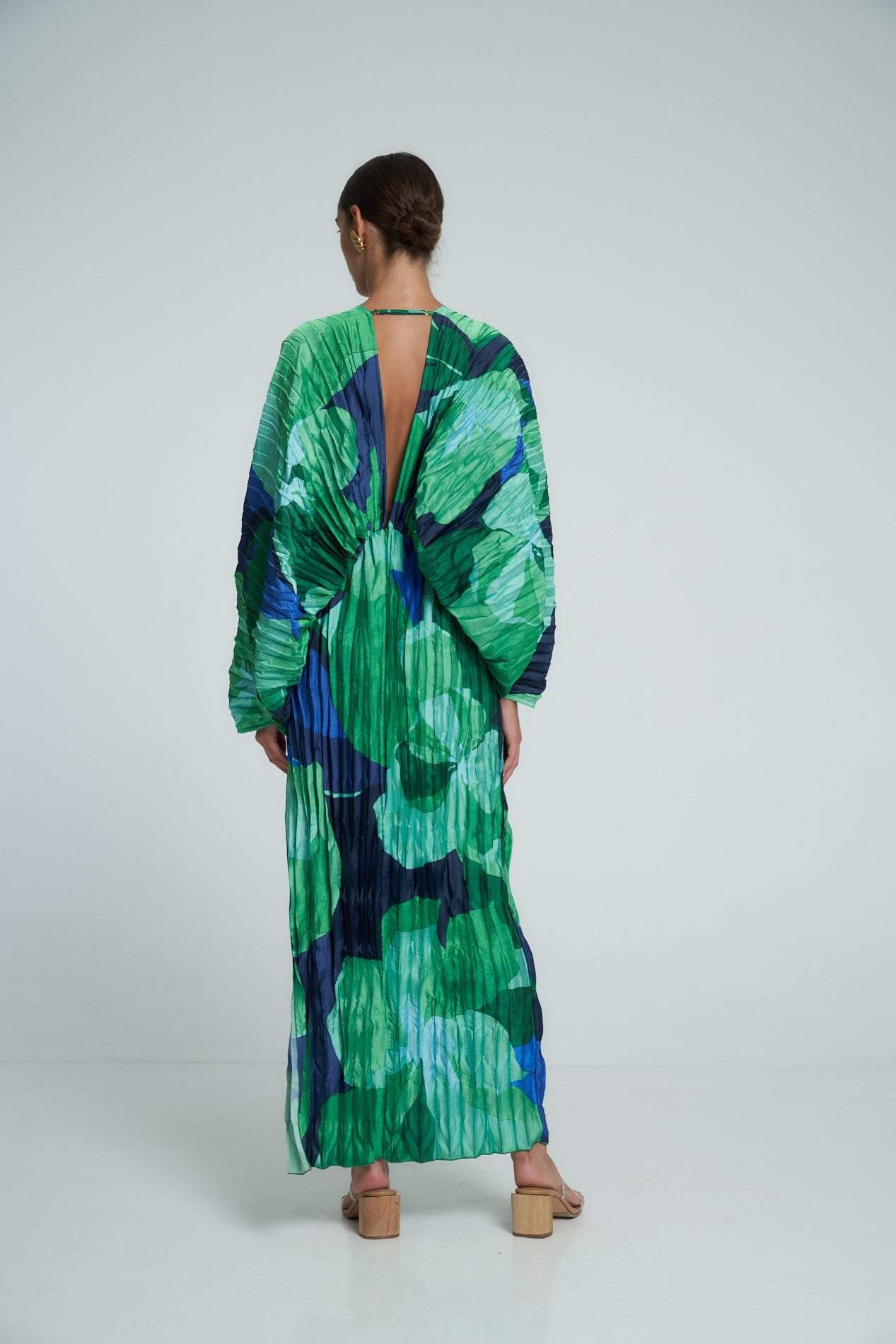 pamela-printed-plisse-maxi-kaften-dress-sd00208241233-green-s-sunfere-517254 Pamela Printed Plisse Maxi Kaften Dress - Image 3