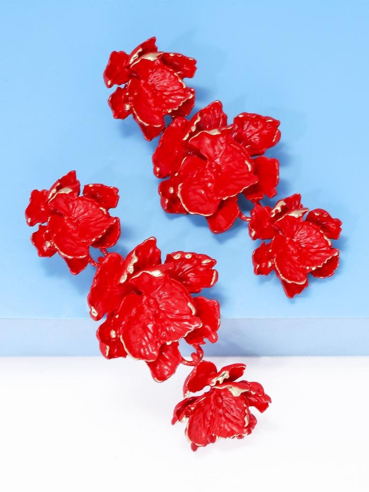 phyllis-varnish-flower-earrings-sa0020516151-red-sunfere-828809 Phyllis Varnish Flower Earrings - Image 3