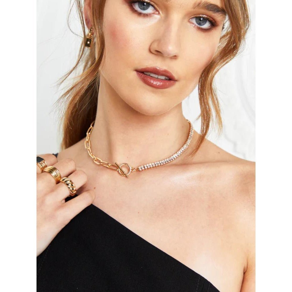 prima-diamante-metal-chain-necklace-sa0020516073-gold-sunfere-394467 Prima Diamante Metal Chain Necklace - Image 2