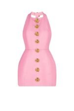 Rebecca Halter Backless Mini Dress - Image 6