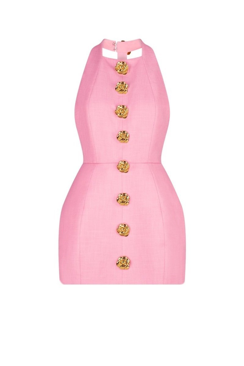rebecca-halter-backless-mini-dress-sd00603272545-pink-s-sunfere-827866 Rebecca Halter Backless Mini Dress - Image 6