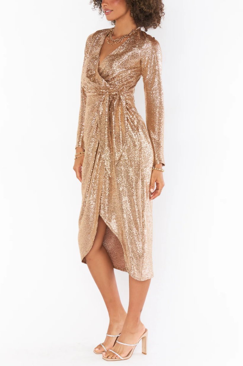 rebecca-v-neck-metallic-midi-wrap-dress-sd00211221941-gold-s-sunfere-645412 Rebecca V-neck Metallic Midi Wrap Dress - Image 2