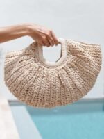 Renee Straw Moon Bag - Image 4