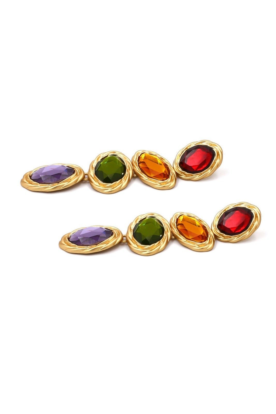 retro-frame-gem-pendant-earrings-sa00209191546-multi-sunfere-273993 Retro Frame Gem Pendant Earrings - Image 3