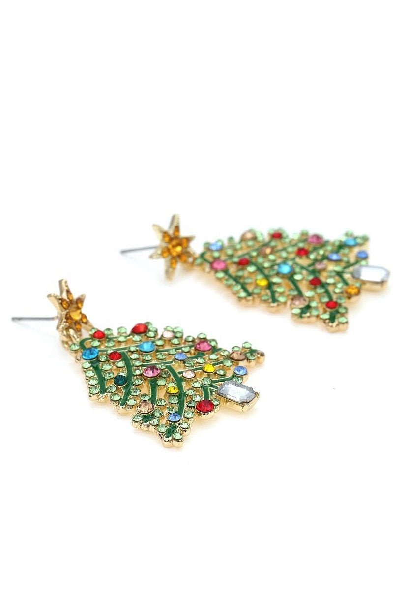 rhinestone-christmas-tree-drop-earrings-sa00611141907-multi-sunfere-775101 Rhinestone Christmas Tree Drop Earrings - Image 5