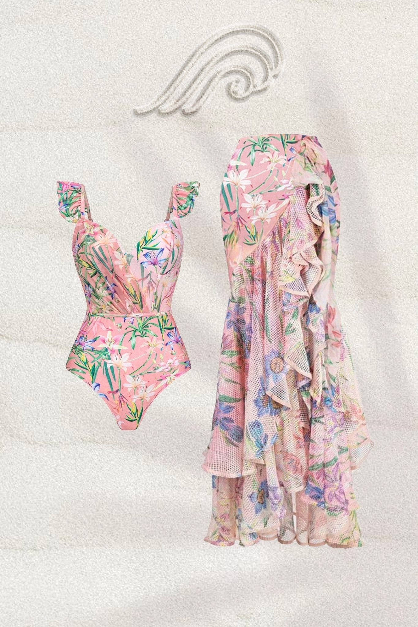 rhys-printed-ruffle-two-piece-swim-set-sw0020526335-pink-s-sunfere-292479 Rhys Printed Ruffle Two-piece Swim Set - Image 1