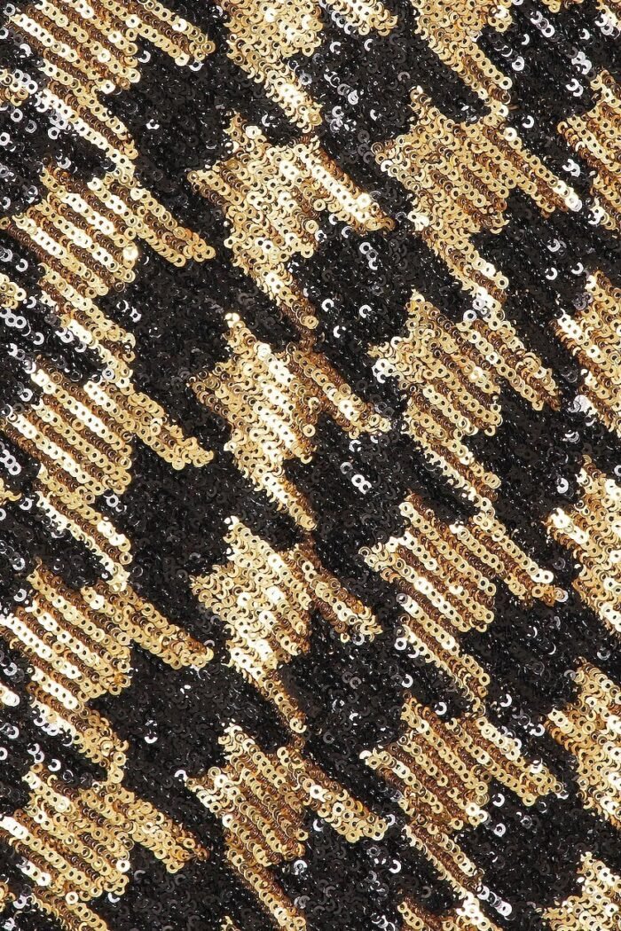 Rosalie Sequins Houndstooth Maxi Dress - Image 4