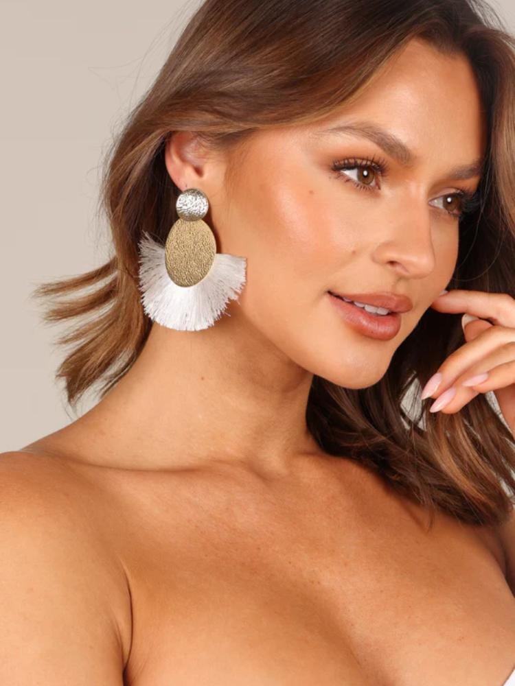 ruth-metal-tassel-earrings-sa0020516077-white-sunfere-515661 Ruth Metal Tassel Earrings - Image 3
