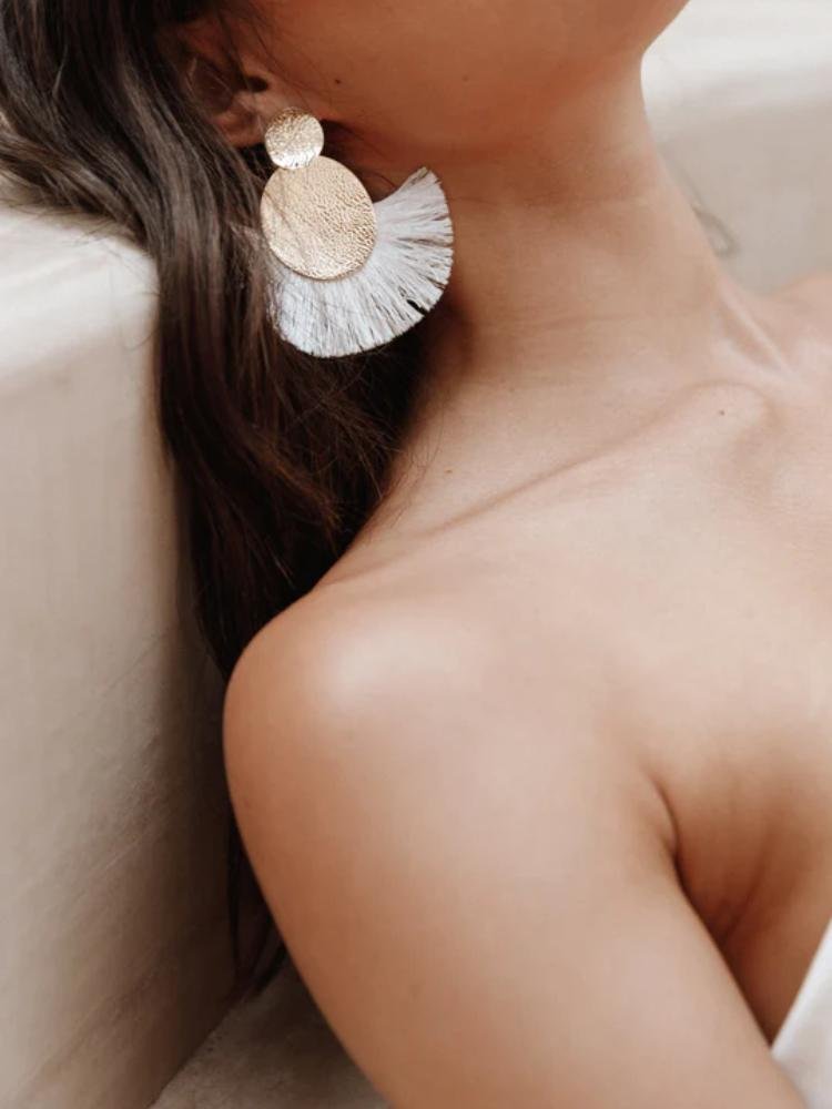 ruth-metal-tassel-earrings-sa0020516077-white-sunfere-751205 Ruth Metal Tassel Earrings - Image 5