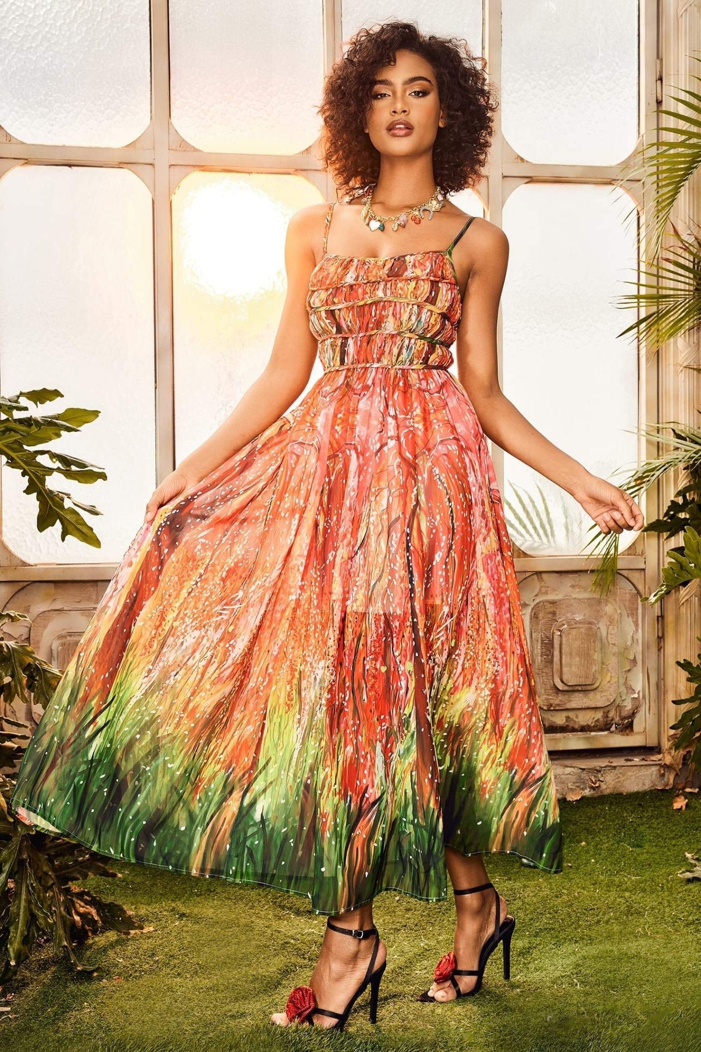 sally-multicolor-tiered-maxi-dress-sd00602272342-multi-s-sunfere-945325 Sally Multicolor Tiered Maxi Dress - Image 1