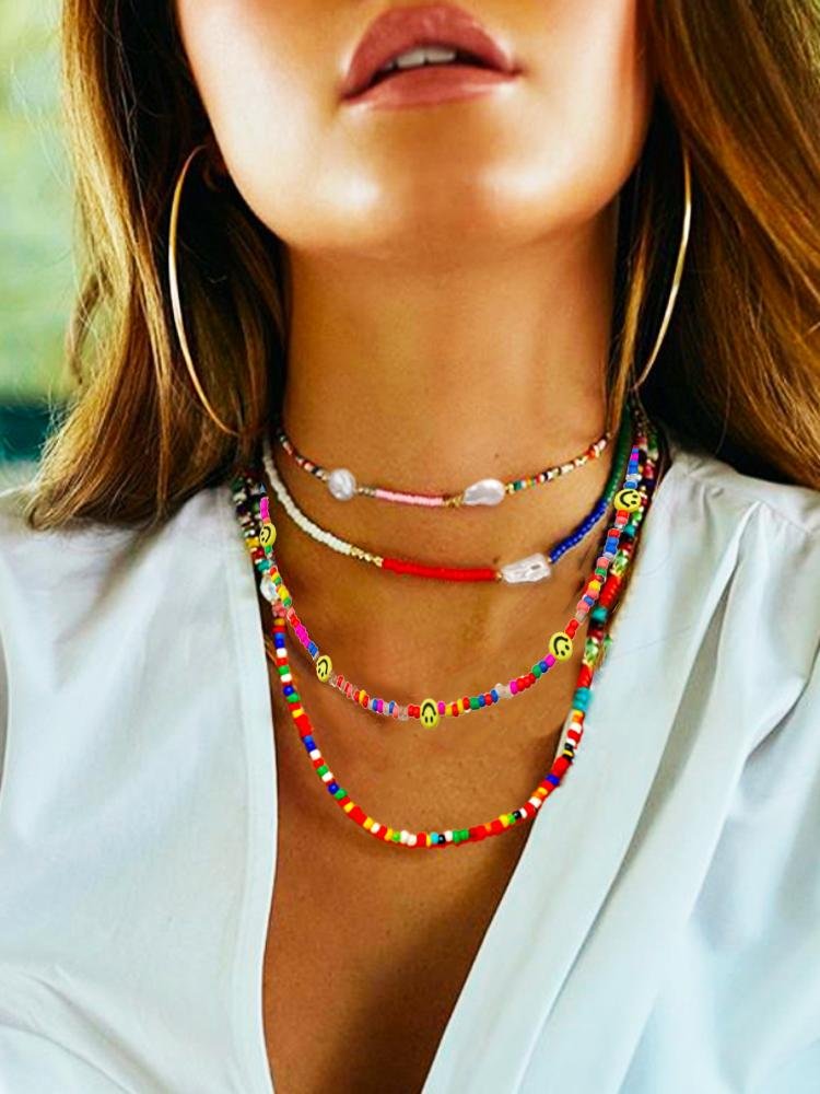 sally-rainbow-millet-beads-pearl-necklace-set-sa0020516326-multi-sunfere-724551 Sally Rainbow Millet Beads Pearl Necklace Set - Image 1