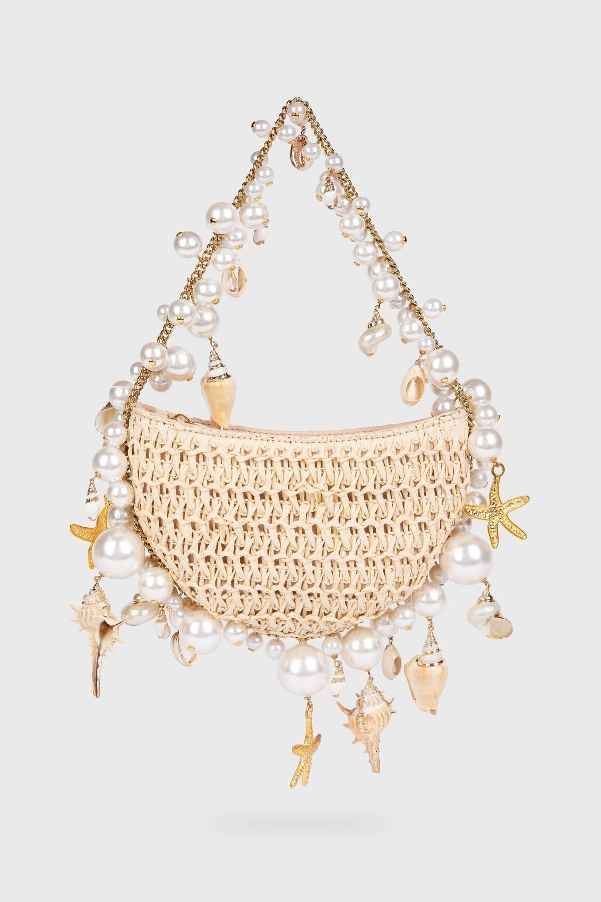sea-wonder-pearl-straw-hobo-bag-sa00208301270-beige-sunfere-765144 Sea Wonder Pearl Straw Hobo Bag - Image 1