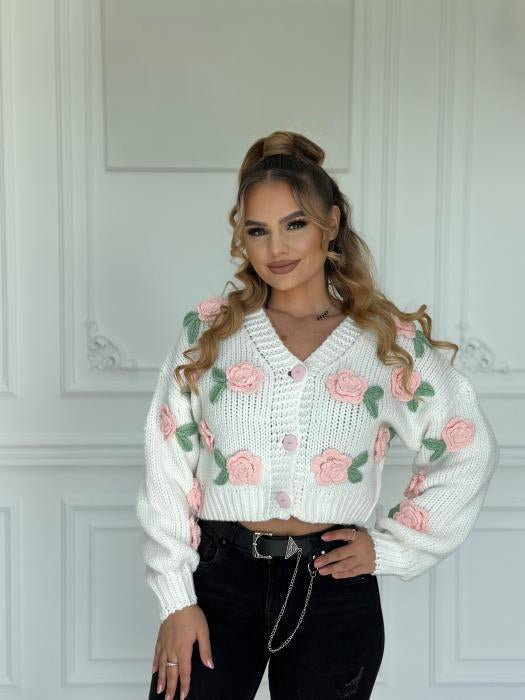 selena-rose-knit-sweater-cardigan-so00601092107-pink-one-size-sunfere-966188 Selena Rose Knit Sweater Cardigan - Image 9