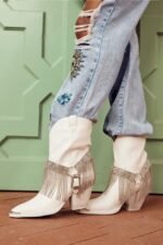 Serena Diamante Tassel Western Boots - Image 3