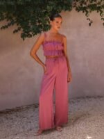 Sherry Gathered Silky Lounge Set - Image 14