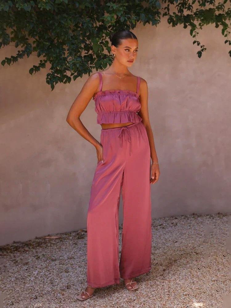 sherry-gathered-silky-lounge-set-sl0020516043-khaki-s-sunfere-471973 Sherry Gathered Silky Lounge Set - Image 14