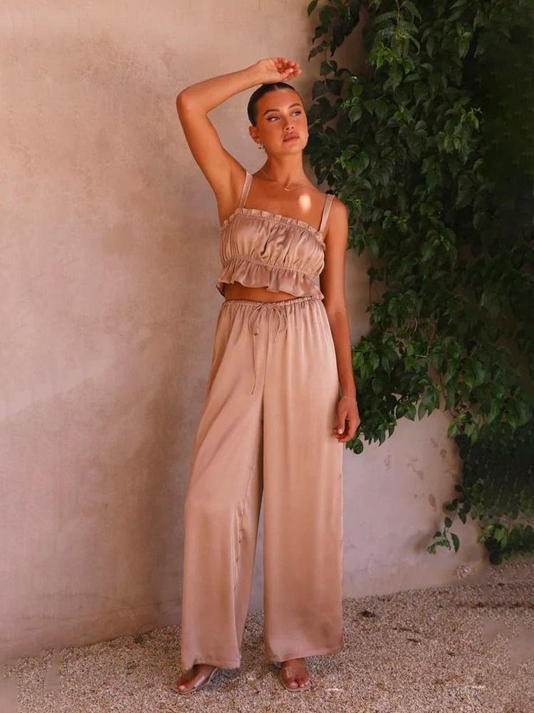 sherry-gathered-silky-lounge-set-sl0020516043-khaki-s-sunfere-574718 Sherry Gathered Silky Lounge Set - Image 11