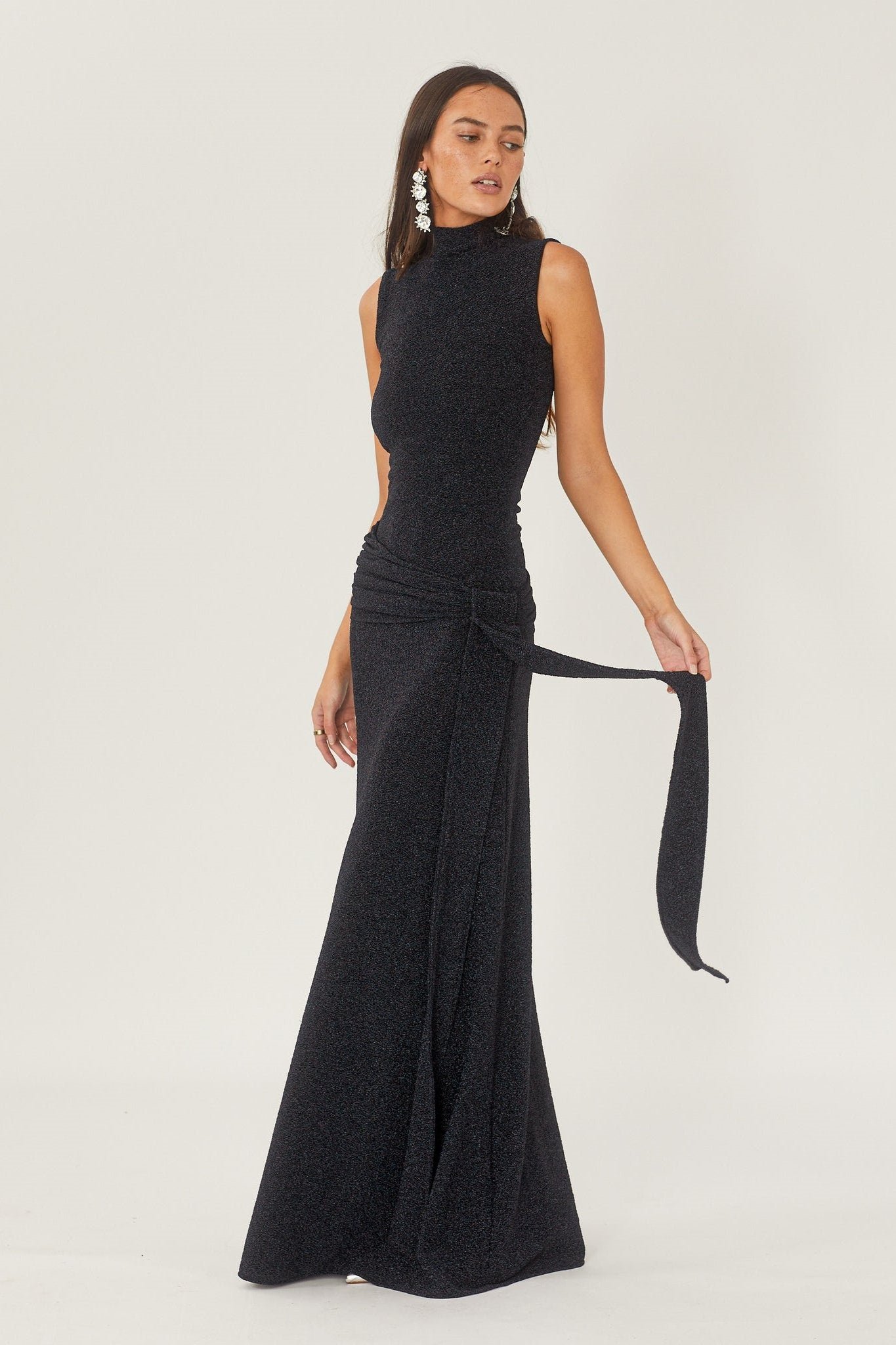 shonna-metallic-strap-maxi-knit-dress-sd00210151727-black-s-sunfere-523240 Shonna Metallic Strap Maxi Knit Dress - Image 1