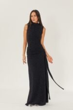 Shonna Metallic Strap Maxi Knit Dress - Image 4