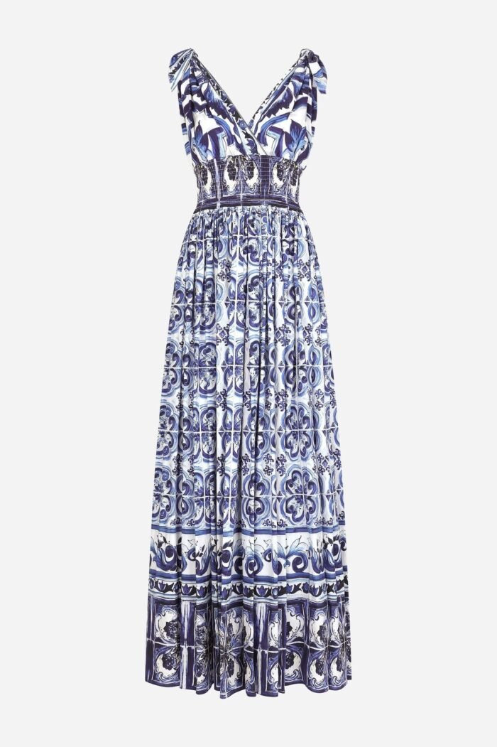 Sibyl Printed Knotted Strap Maxi Dress - Image 10