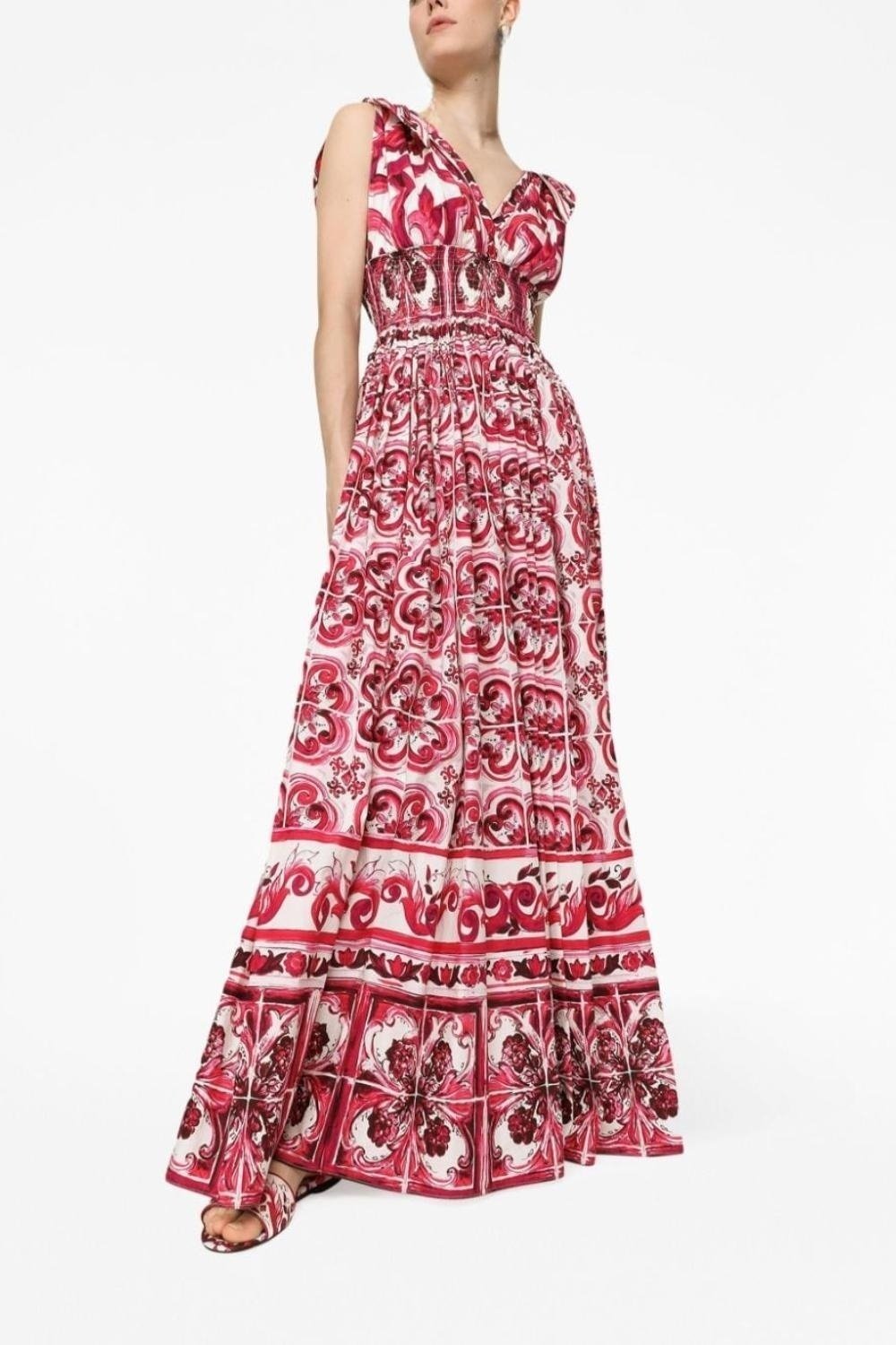 sibyl-printed-knotted-strap-maxi-dress-sd0020627643-red-s-sunfere-229354 Sibyl Printed Knotted Strap Maxi Dress - Image 1