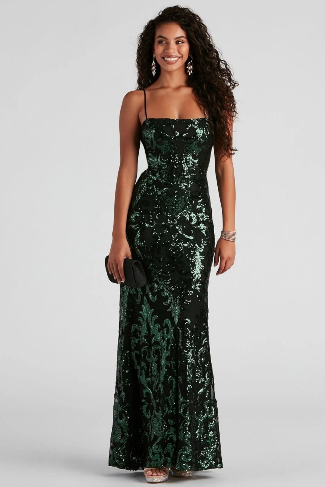 sima-baroque-sequins-back-lace-up-maxi-dress-sd00209061343-black-s-sunfere-767202 Sima Baroque Sequins Back Lace-up Maxi Dress - Image 1