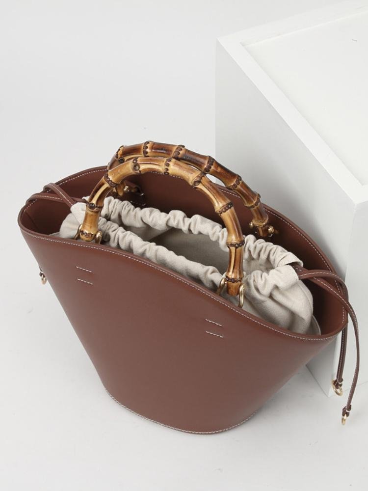 simona-leather-bamboo-handle-lace-up-bucket-bag-sa0020516120-brown-sunfere-160795 Simona Leather Bamboo Handle Lace-up Bucket Bag - Image 2