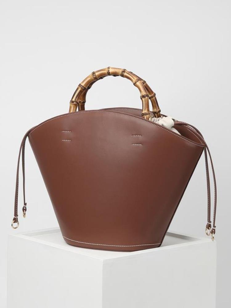 simona-leather-bamboo-handle-lace-up-bucket-bag-sa0020516120-brown-sunfere-333493 Simona Leather Bamboo Handle Lace-up Bucket Bag - Image 1