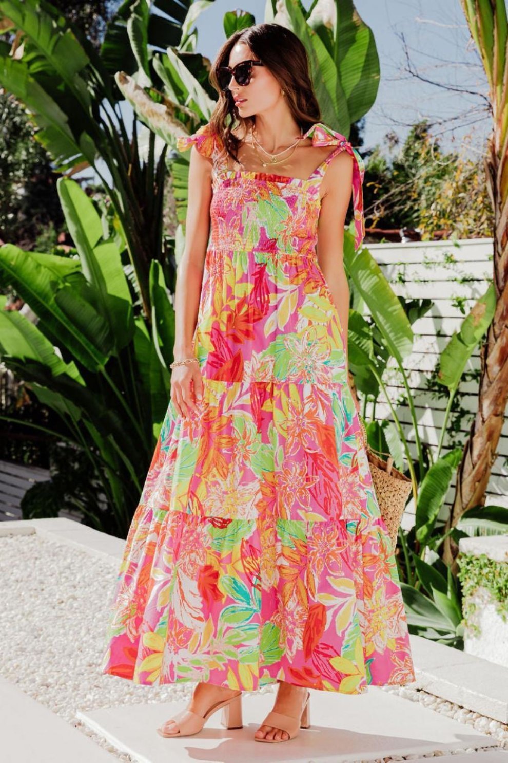 thirza-printed-bow-tie-shirred-maxi-dress-sd0020706770-pink-s-sunfere-675987 Thirza Printed Bow-tie Shirred Maxi Dress - Image 13