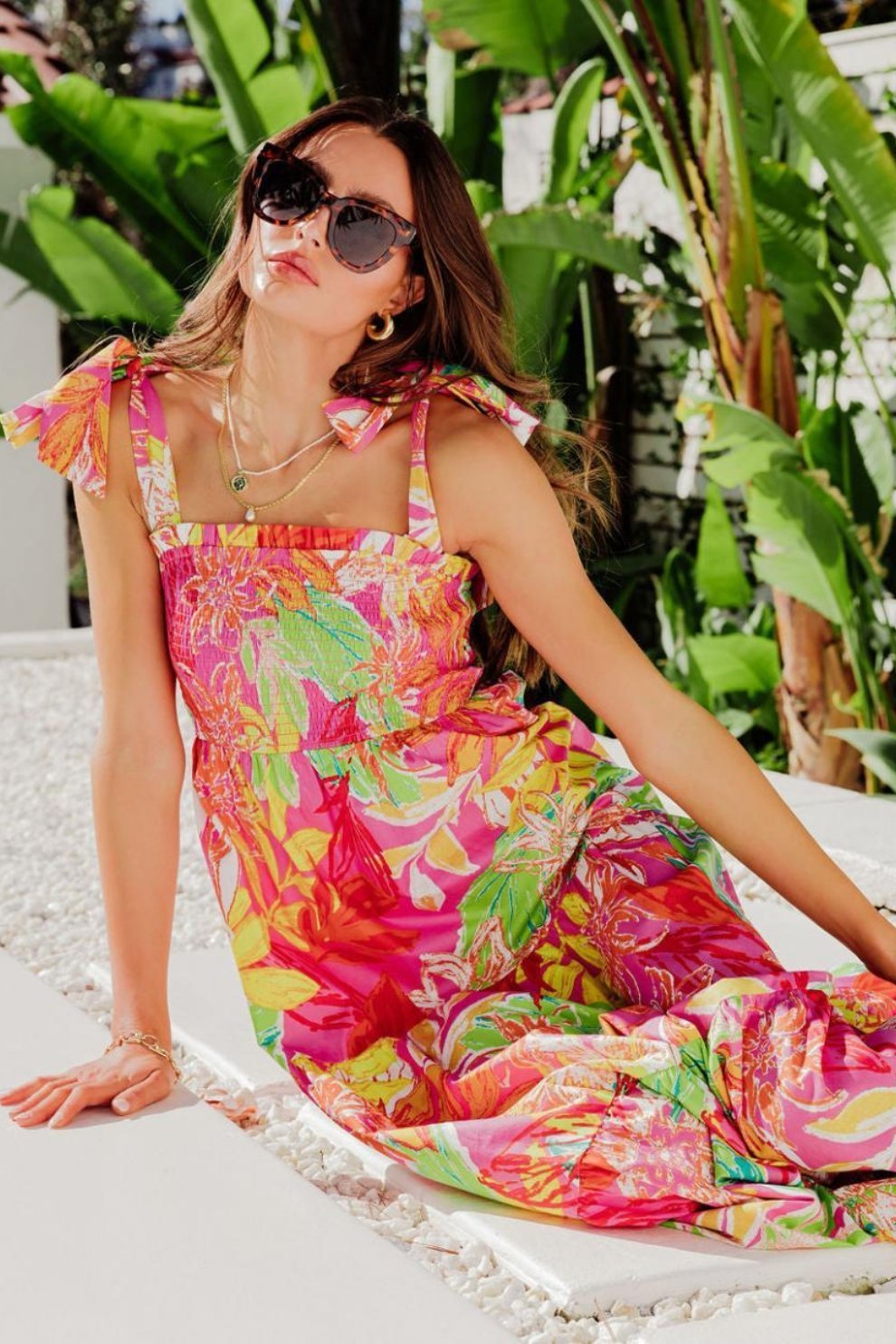 thirza-printed-bow-tie-shirred-maxi-dress-sd0020706770-pink-s-sunfere-790617 Thirza Printed Bow-tie Shirred Maxi Dress - Image 10