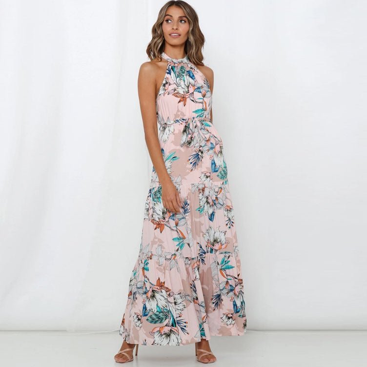 tina-printed-halterneck-tiered-maxi-dress-sd0020516125-pinkturquoise-s-sunfere-816392 Tina Printed Halterneck Tiered Maxi Dress - Image 4