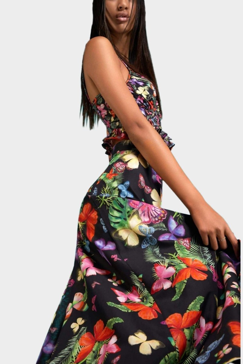 trina-butterfly-printed-high-slit-set-ss00603182476-black-s-sunfere-769328 Trina Butterfly Printed High Slit Set - Image 3