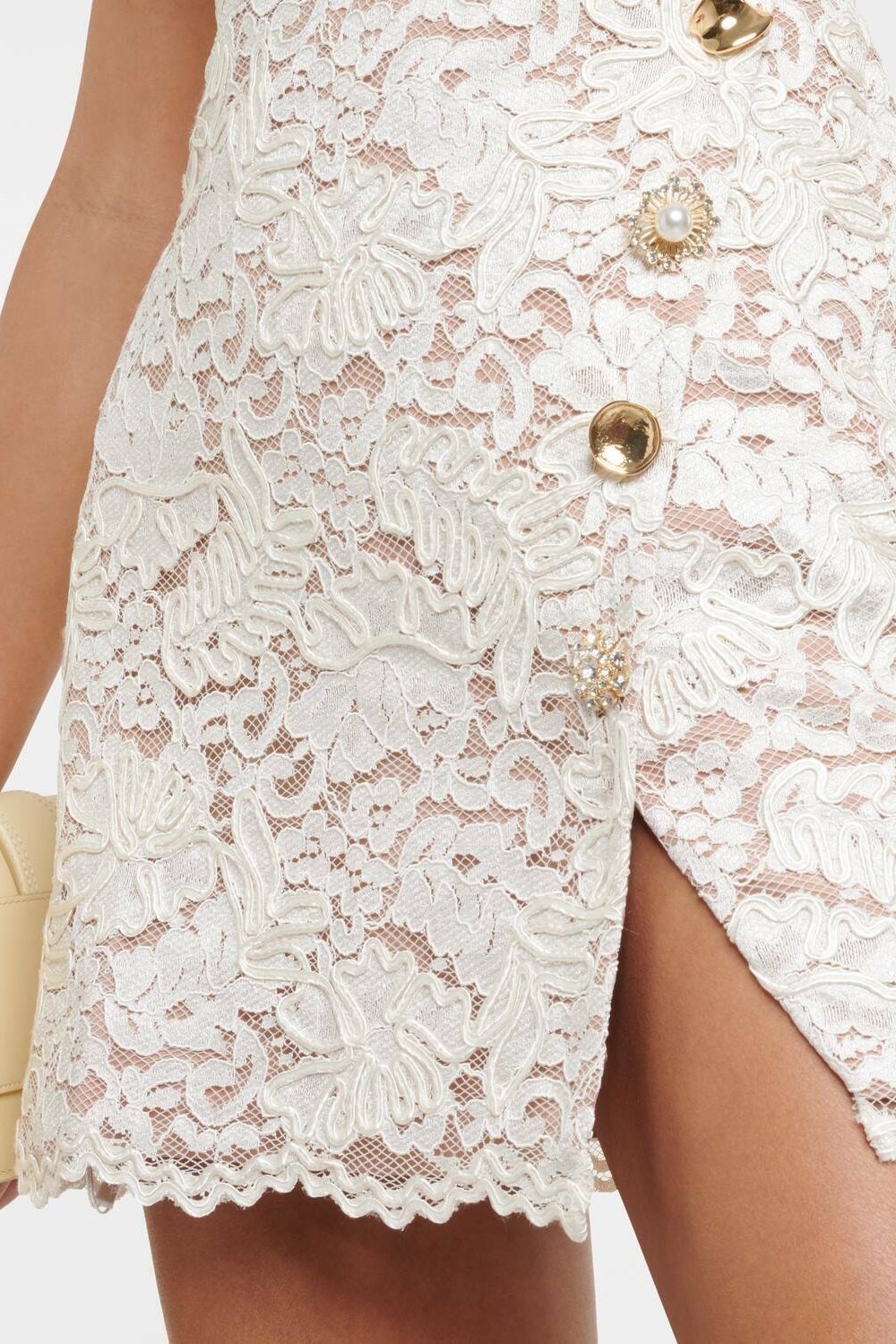 veronica-floral-lace-mini-slit-dress-sd00601122118-beige-s-sunfere-536761 Veronica Floral Lace Mini Slit Dress - Image 4