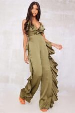 Agnes Ruffle V-neck Jumpsuit - Image 6