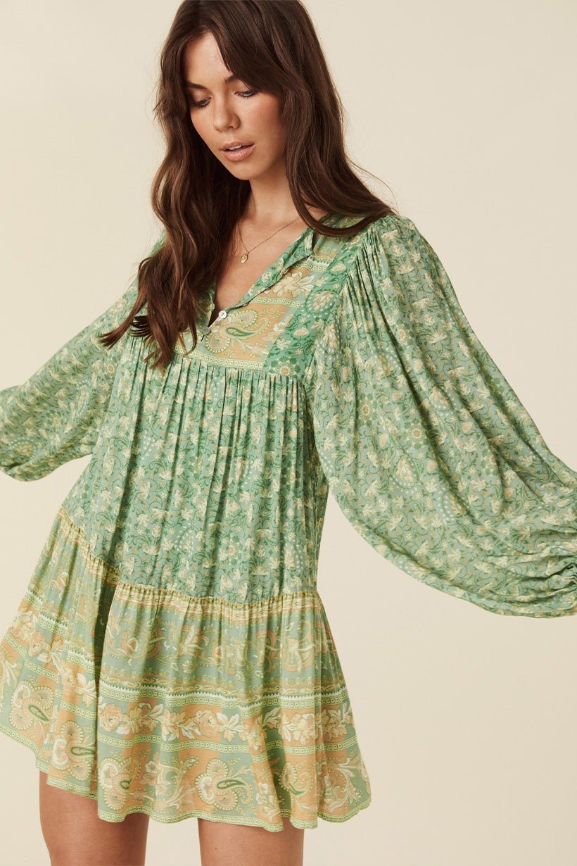 ina-splice-printed-mini-peasant-dress-sd0020516168-greenyellow-s-sunfere-525771.jpg Ina Splice Printed Mini Peasant Dress - Image 3
