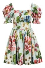 Ivy Printed Shirred Bodice Flare Mini Dress - Image 7