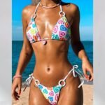 Jean Printed Loop Bikini - Image 8