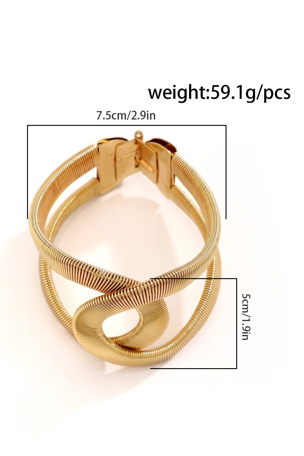 metallic-textured-geometric-bracelet-sa00601312248-gold-sunfere-925439.jpg Metallic Textured Geometric Bracelet - Image 5