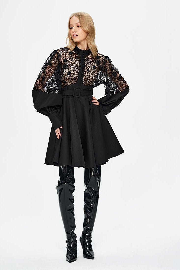myra-hollow-embroidered-lace-belted-mini-shirt-dress-sd00209091375-black-s-sunfere-334752.jpg Myra Hollow Embroidered Lace Belted Mini Shirt Dress - Image 2